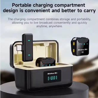 Wireless Microphone With Charging Cabin